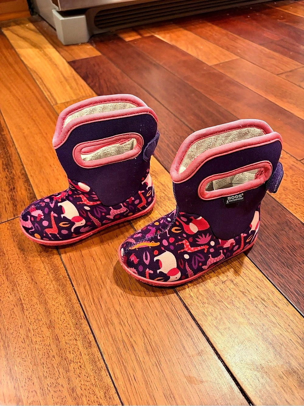 Bogs Baby Bogs II Joyful Jungle Pull-On Boots Purple & Pink